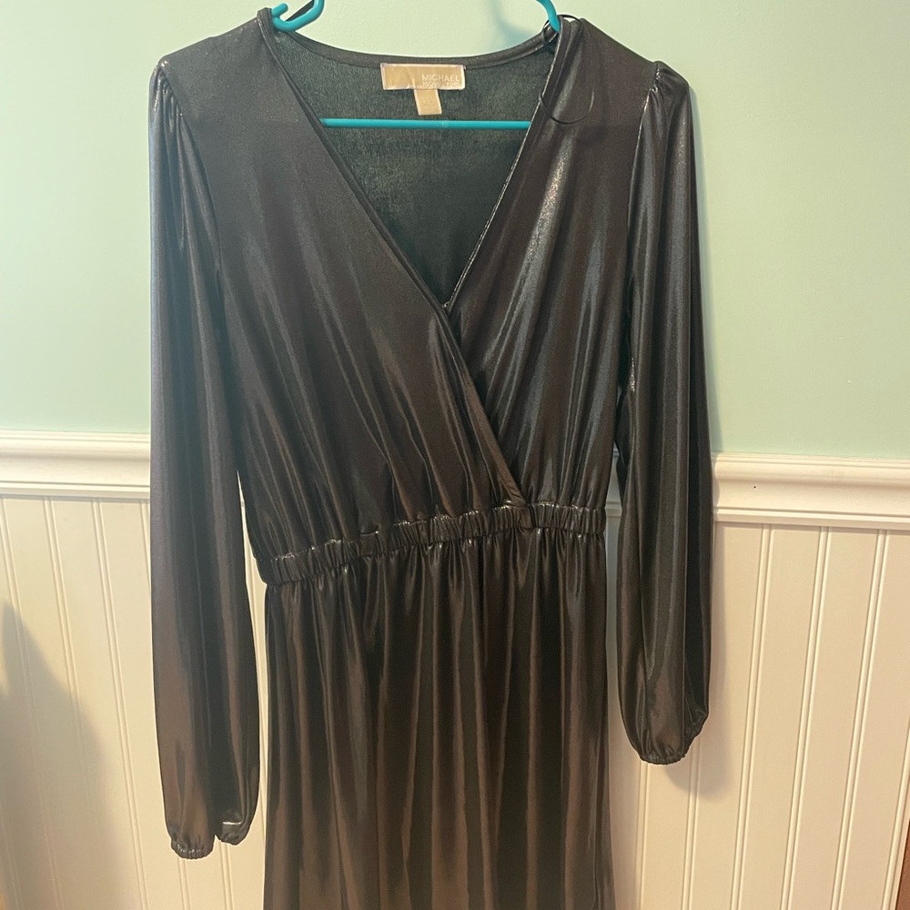 Michael Kors Shiny Long Sleeve Dress